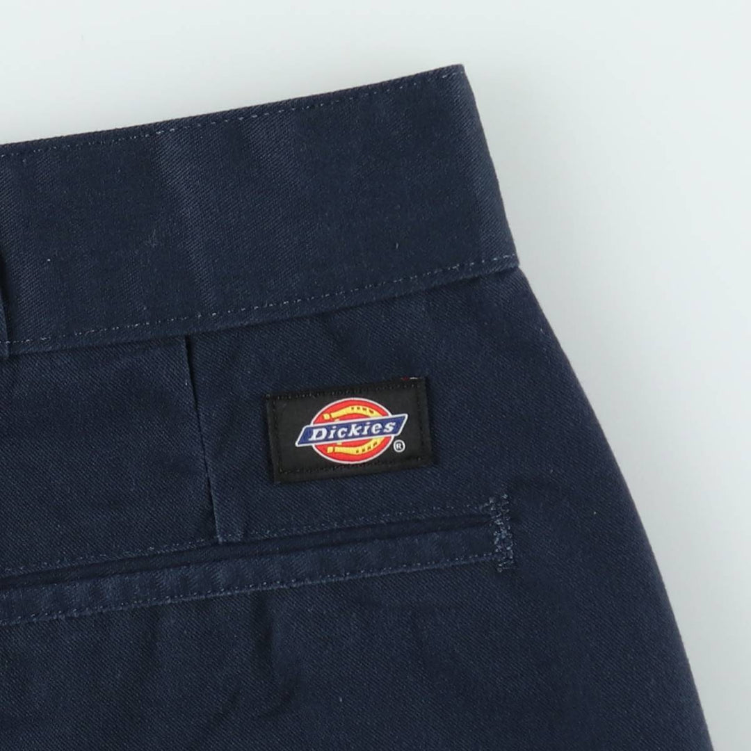 Dickies Relaxed Fit Work Shorts (Men's W36 equivalent) polyester navy blue type Vintage Second Hand