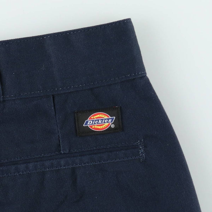 Dickies Relaxed Fit Work Shorts (Men's W36 equivalent) polyester navy blue type Vintage Second Hand
