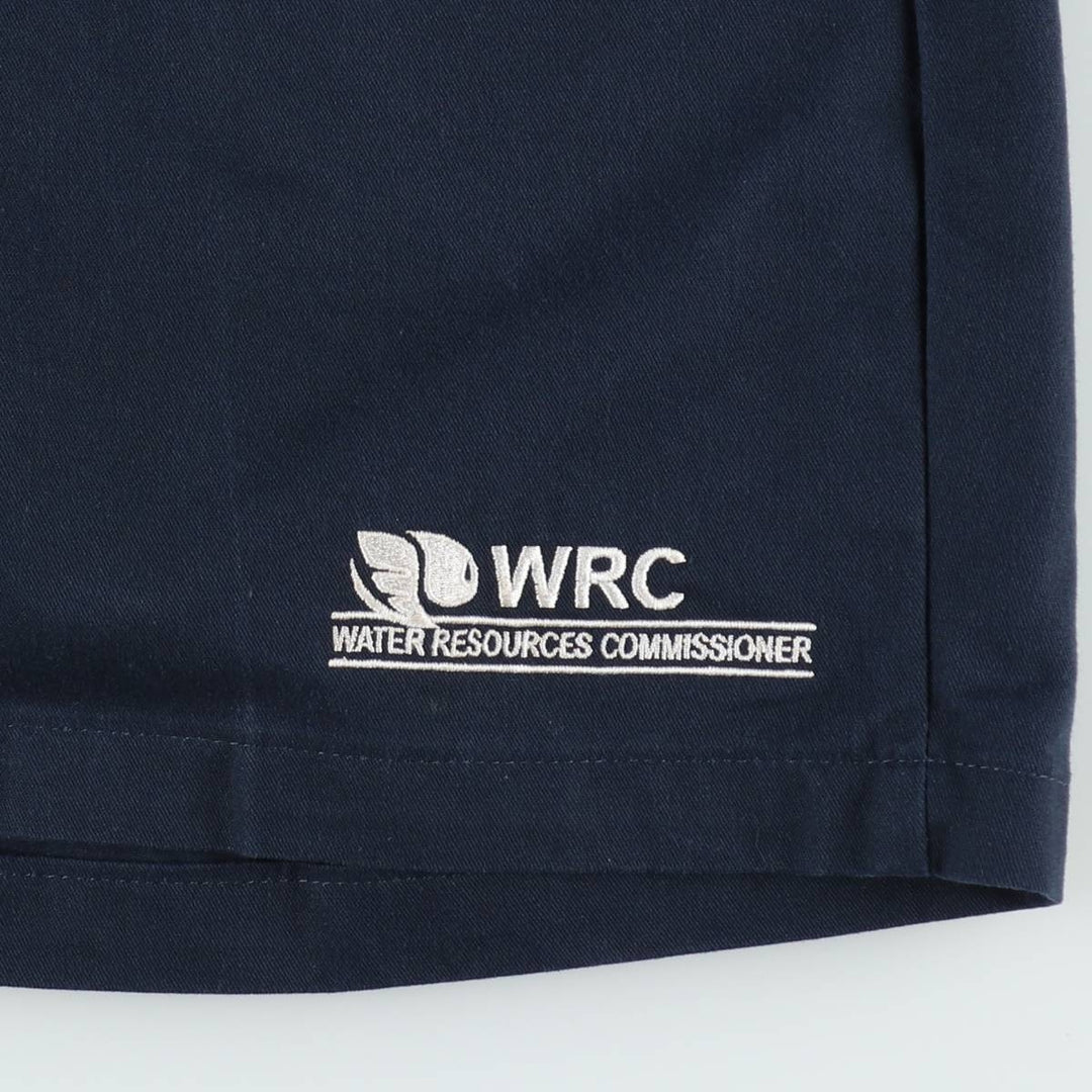 Dickies Relaxed Fit Work Shorts (Men's W36 equivalent) polyester navy blue type Vintage Second Hand