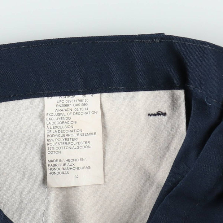 Dickies Regular Work Shorts, Men's W34 (approx.) polyester navy blue type Vintage Second Hand