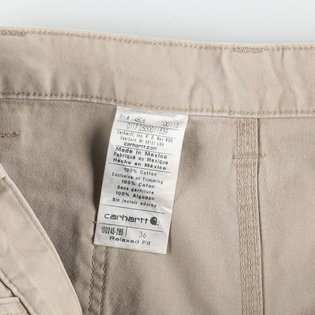 Carhartt Relaxed Fit Painter Shorts, Men's W36 (approx.) cotton Beige type Vintage Second Hand