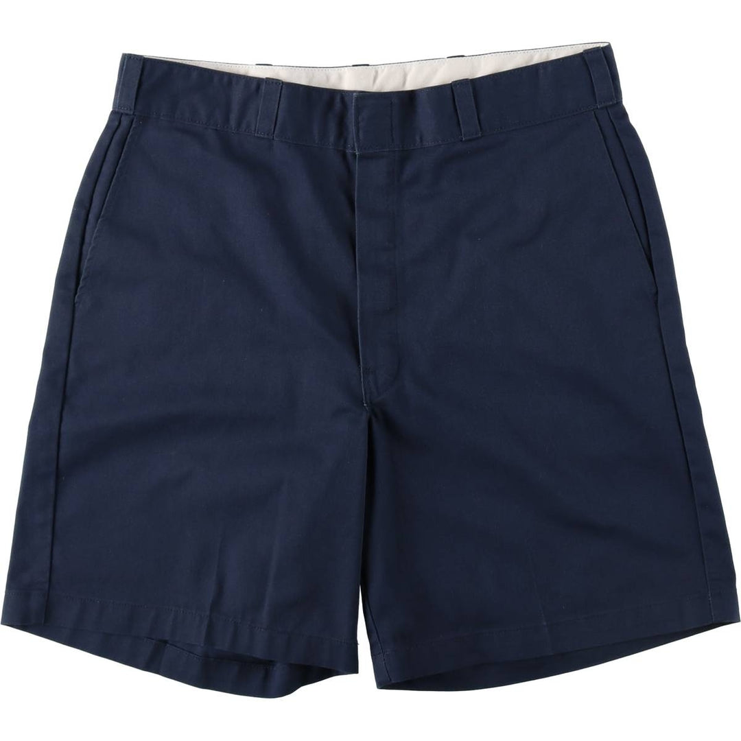 Dickies Work Shorts Shorts Men's W34 equivalent polyester navy blue type Vintage Second Hand