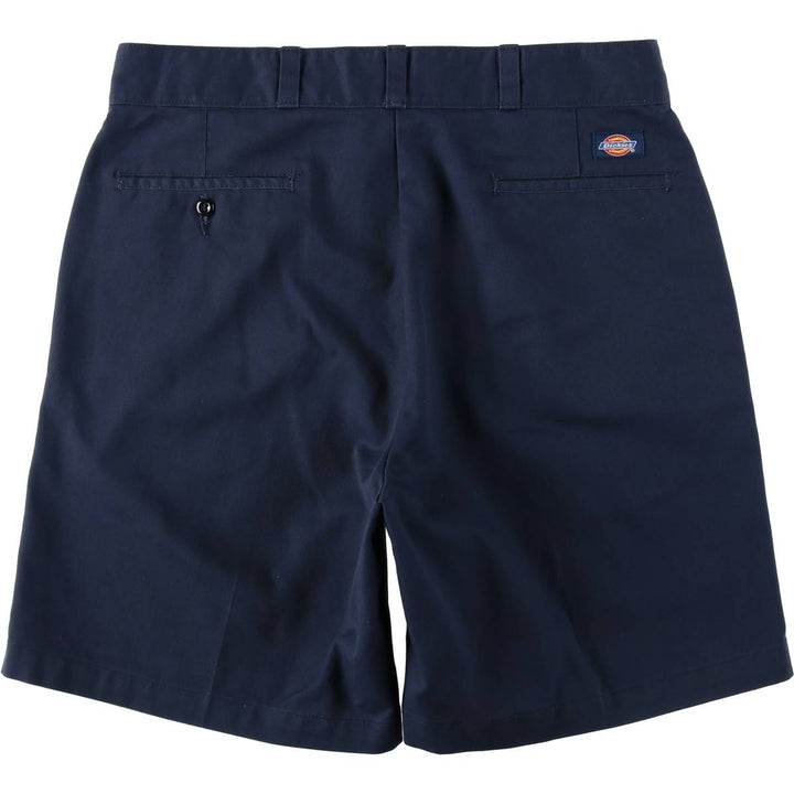 Dickies Work Shorts Shorts Men's W34 equivalent polyester navy blue type Vintage Second Hand