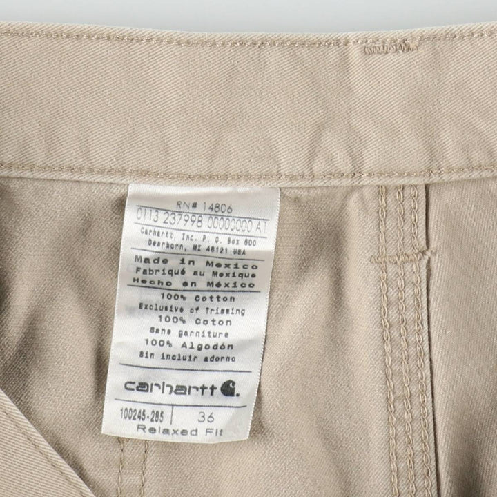 Carhartt Relaxed Fit Painter Shorts, Men's W35 (approx.) cotton Beige type Vintage Second Hand