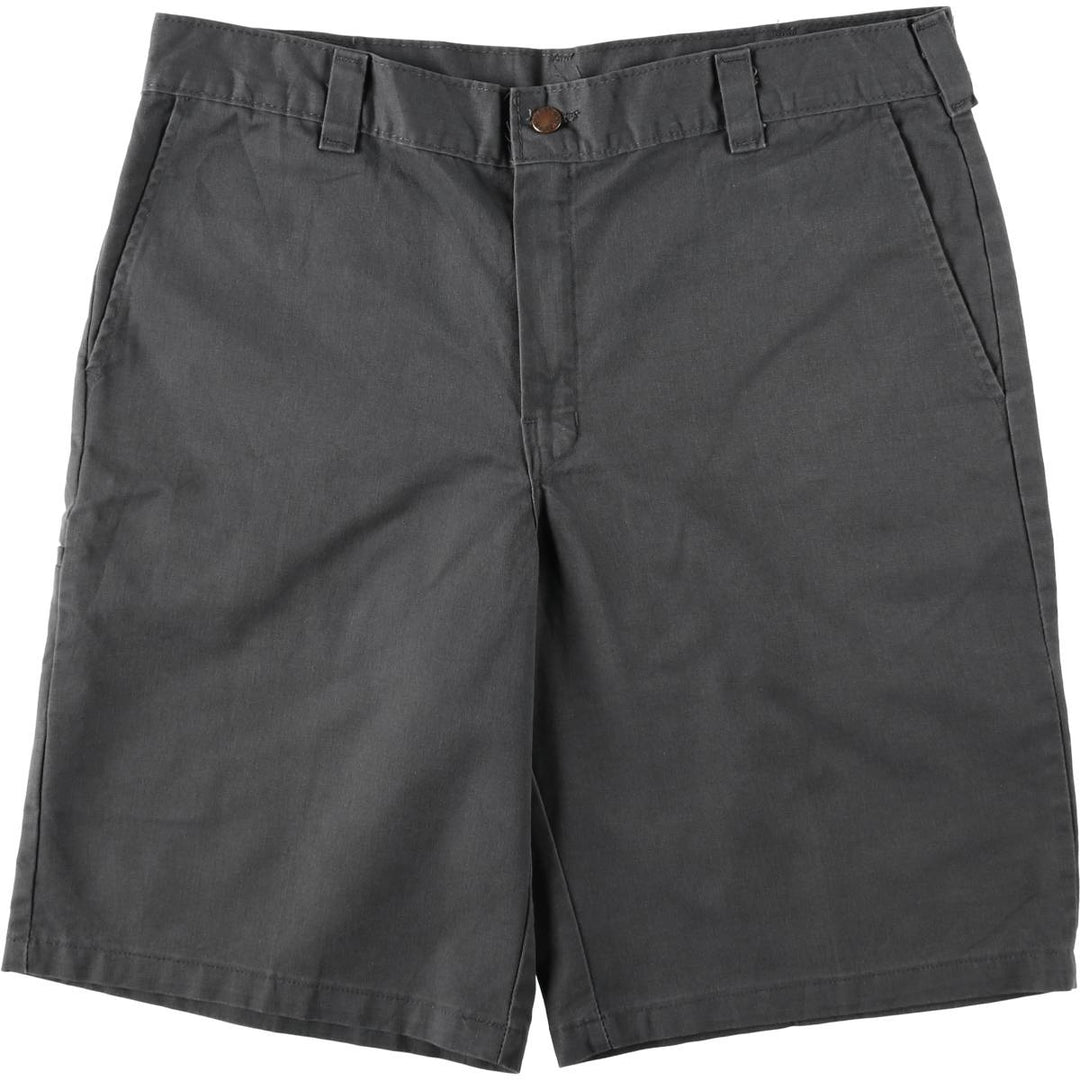 Dickies Work Shorts, Half Pants, Men's, W37 equivalent polyester gray type Vintage Second Hand