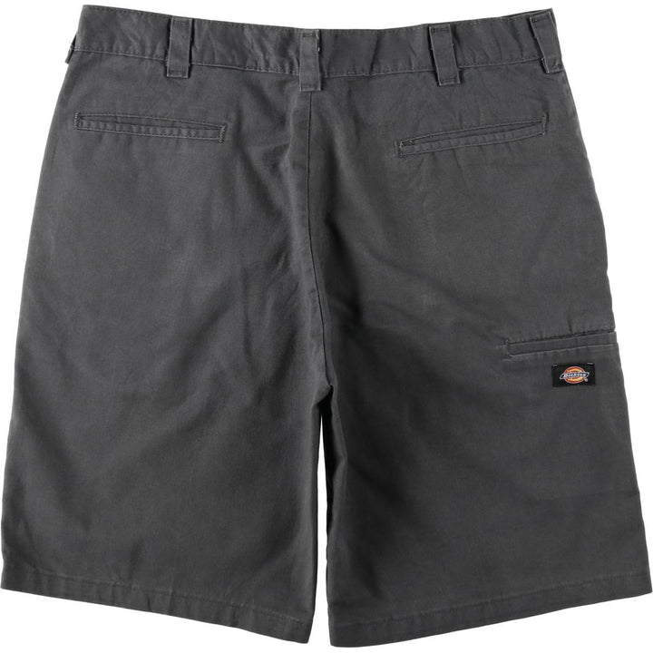 Dickies Work Shorts, Half Pants, Men's, W37 equivalent polyester gray type Vintage Second Hand