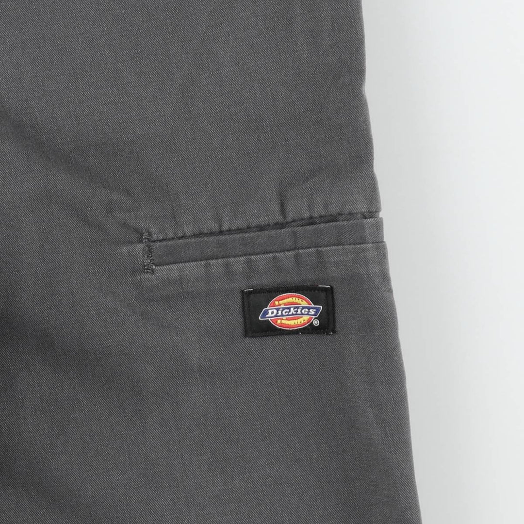 Dickies Work Shorts, Half Pants, Men's, W37 equivalent polyester gray type Vintage Second Hand