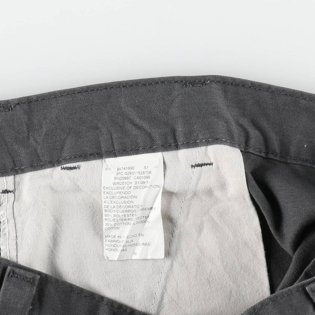 Dickies Work Shorts, Half Pants, Men's, W37 equivalent polyester gray type Vintage Second Hand