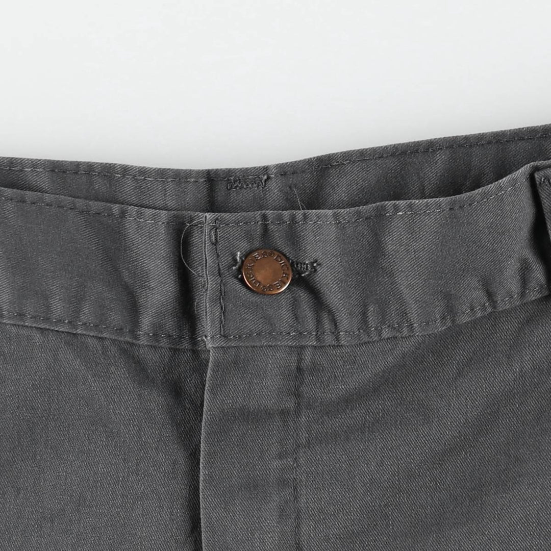 Dickies Work Shorts, Half Pants, Men's, W37 equivalent polyester gray type Vintage Second Hand