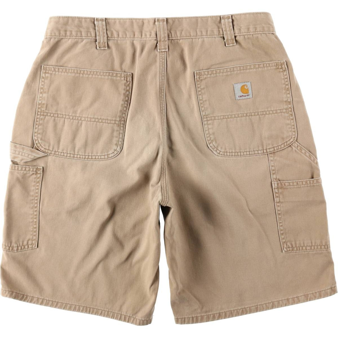 Carhartt Relaxed Fit Painter Shorts, Men's W34 (approx.) cotton beige type brown Vintage Second Hand