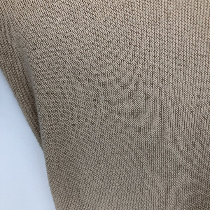 Hanover Square Plain Acrylic Knit Cardigan, Made in USA, Men's XL Equivalent Oron Acrylic Beige type Vintage Second Hand