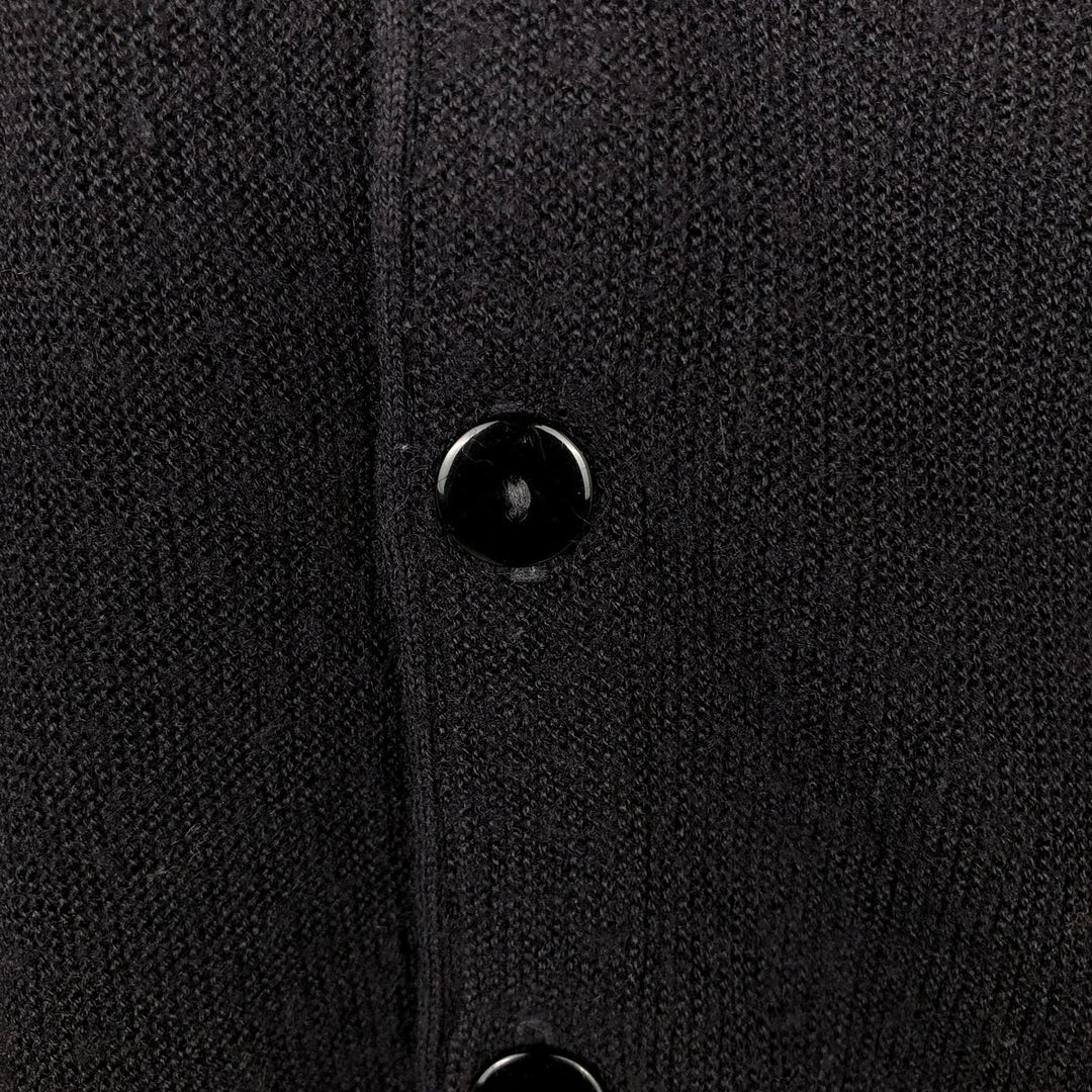 1970'S Arnold Palmer Acrylic Knit Cardigan, Men's Size XL (Equivalent), Vintage unclear black type Vintage Second Hand