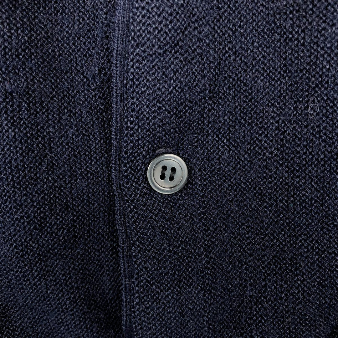 Vintage 80s-90'S Jantzen knit cardigan, made in the USA, men's size XL unclear navy blue type Vintage Second Hand