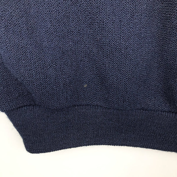 Vintage 80s-90'S Jantzen knit cardigan, made in the USA, men's size XL unclear navy blue type Vintage Second Hand