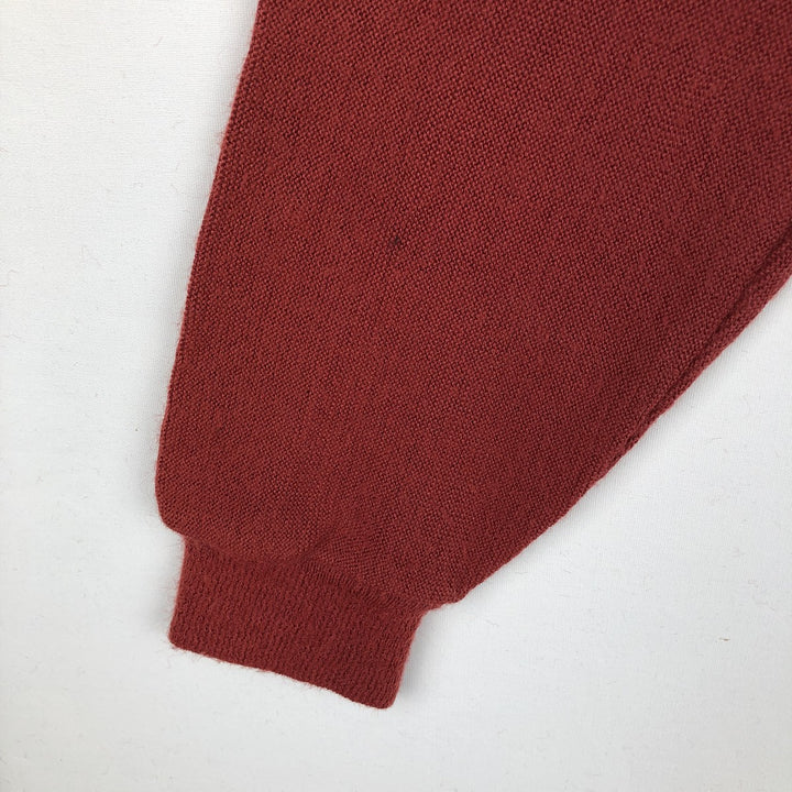 Vintage 90'S Bay Hill Classics acrylic knit cardigan, made in the USA, size M, men's. Oron Acrylic red type Vintage Second Hand
