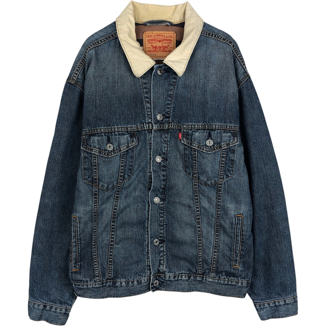 Levi's 70518 Denim Jacket, Men's Size L unclear blue type Vintage Second Hand