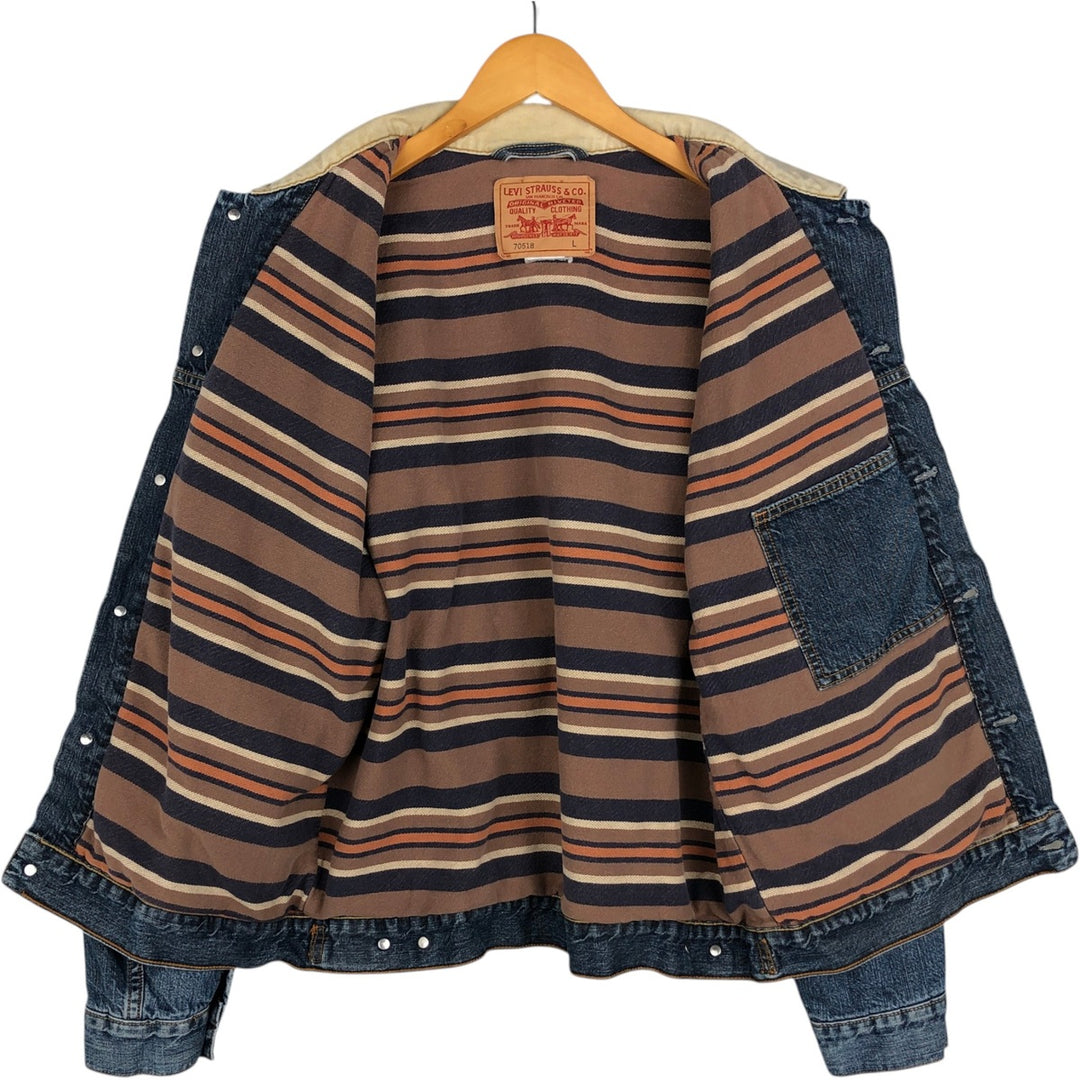 Levi's 70518 Denim Jacket, Men's Size L unclear blue type Vintage Second Hand