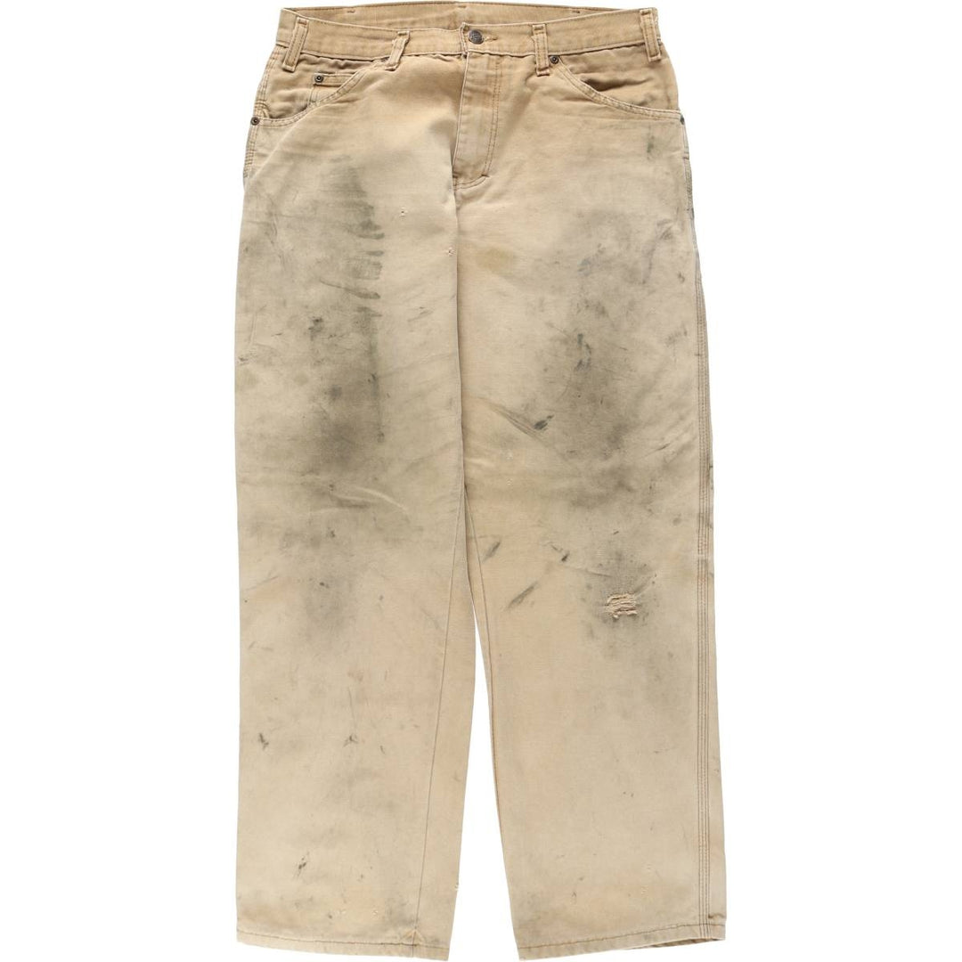 Dickies Duck Painter Pants Men's W32 equivalent cotton Beige type Vintage Second Hand