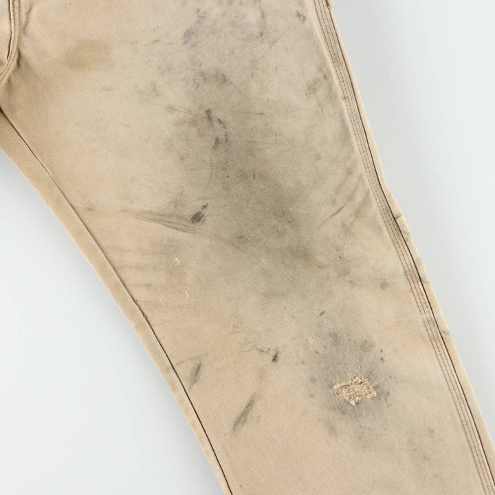 Dickies Duck Painter Pants Men's W32 equivalent cotton Beige type Vintage Second Hand