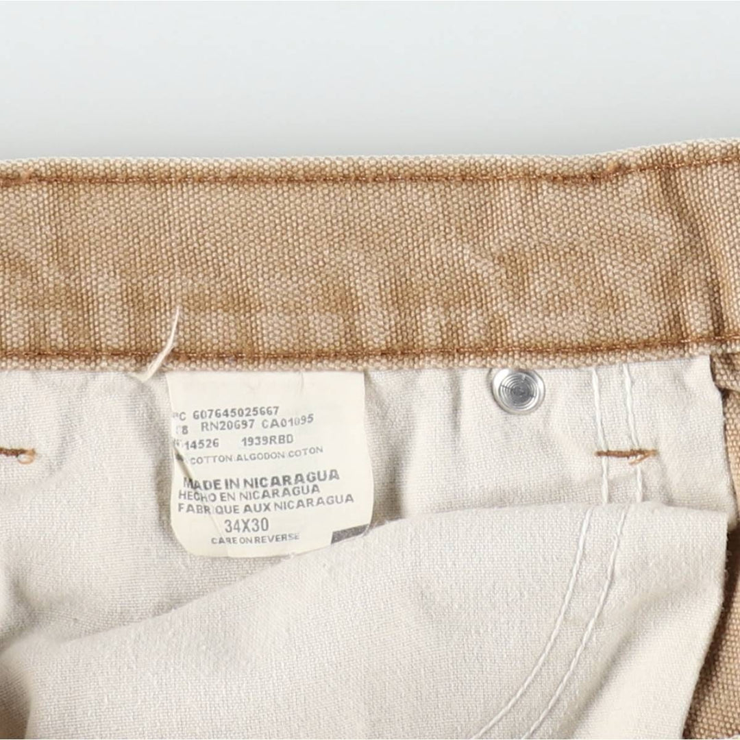 Dickies Duck Painter Pants Men's W34 equivalent cotton Beige type Vintage Second Hand