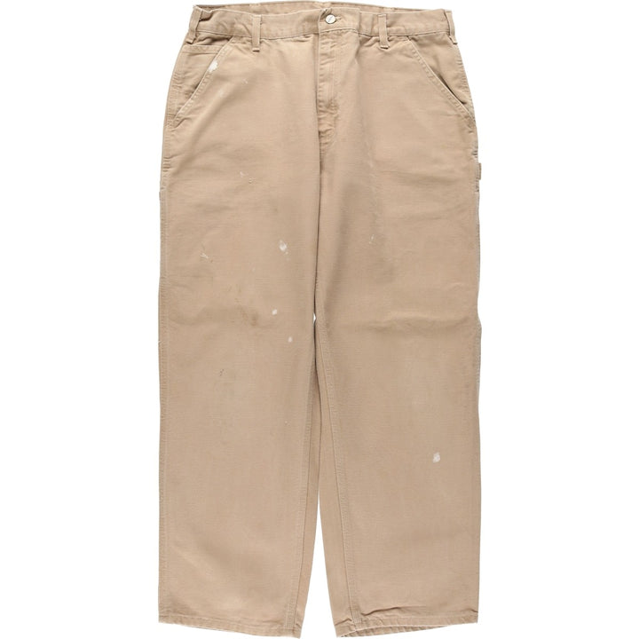 00'S Carhartt Dungaree Fit Duck Painter Pants Men's W36 cotton Beige type Vintage Second Hand