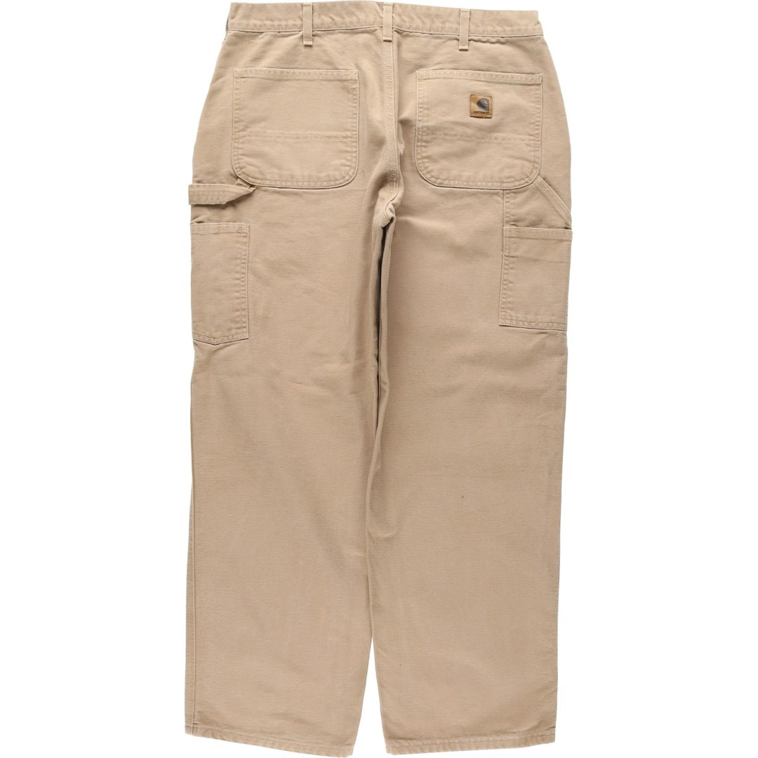 00'S Carhartt Dungaree Fit Duck Painter Pants Men's W36 cotton Beige type Vintage Second Hand