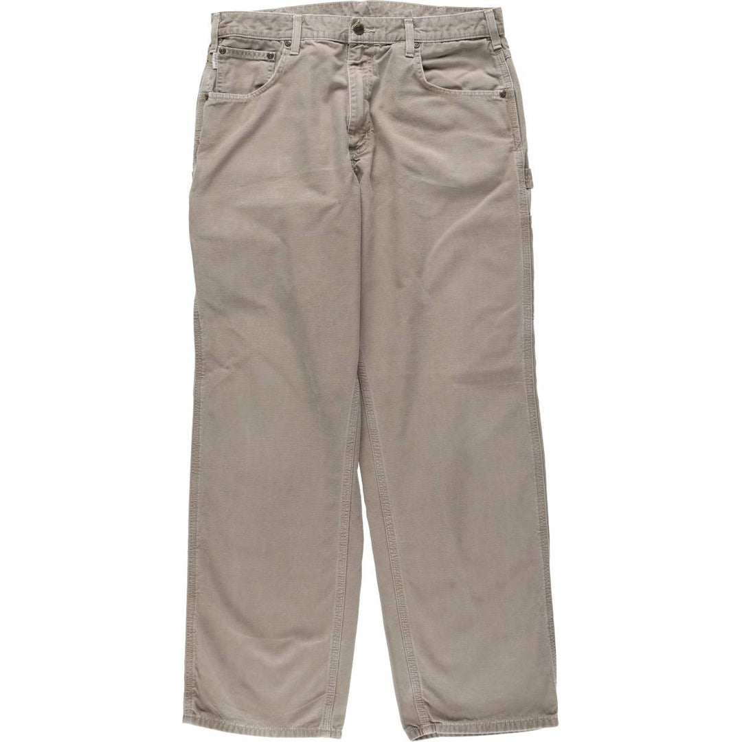 Carhartt Loose Fit Duck Painter Pants, Men's, W36 equivalent cotton Beige type Vintage Second Hand