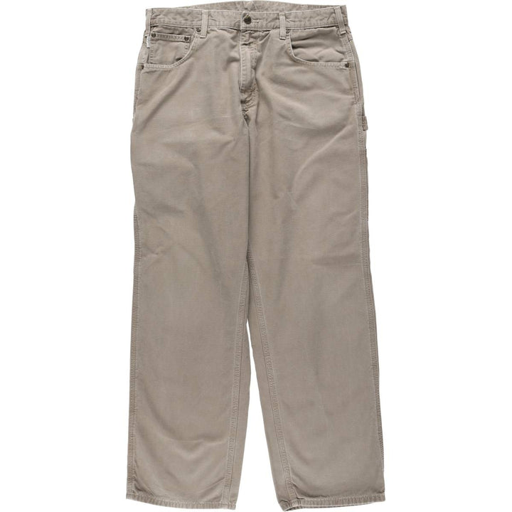 Carhartt Loose Fit Duck Painter Pants, Men's, W36 equivalent cotton Beige type Vintage Second Hand
