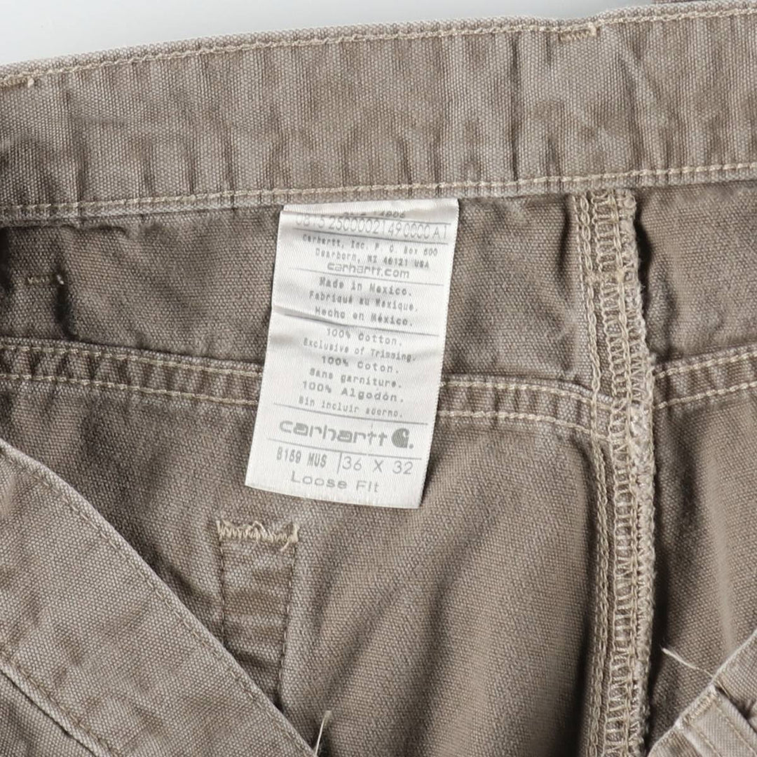 Carhartt Loose Fit Duck Painter Pants, Men's, W36 equivalent cotton Beige type Vintage Second Hand