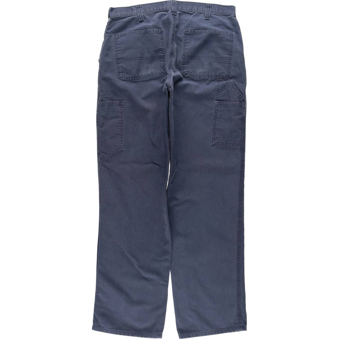 Carhartt Duck Work Pants, Men's, W35 equivalent unclear navy blue type Vintage Second Hand