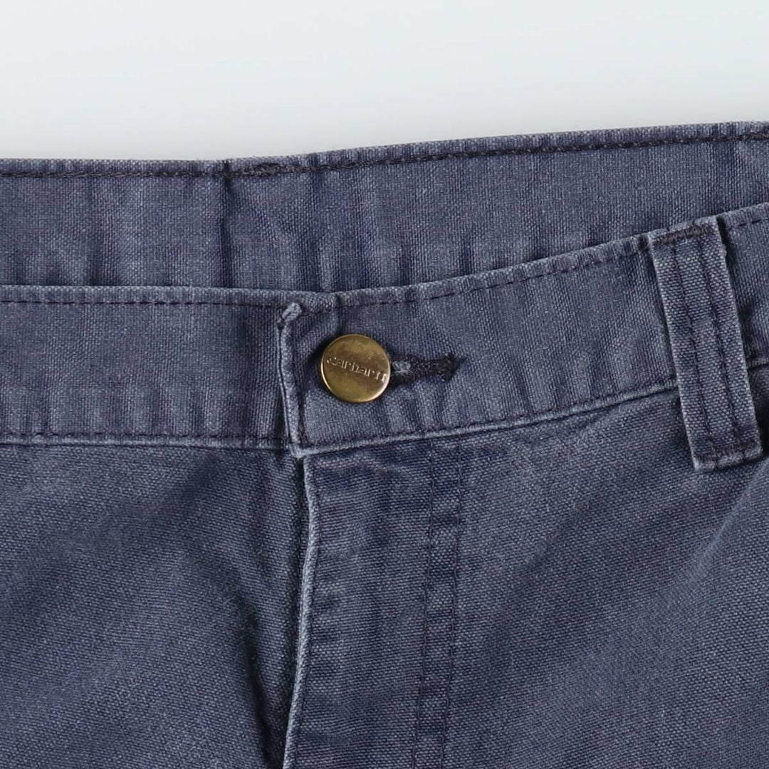 Carhartt Duck Work Pants, Men's, W35 equivalent unclear navy blue type Vintage Second Hand