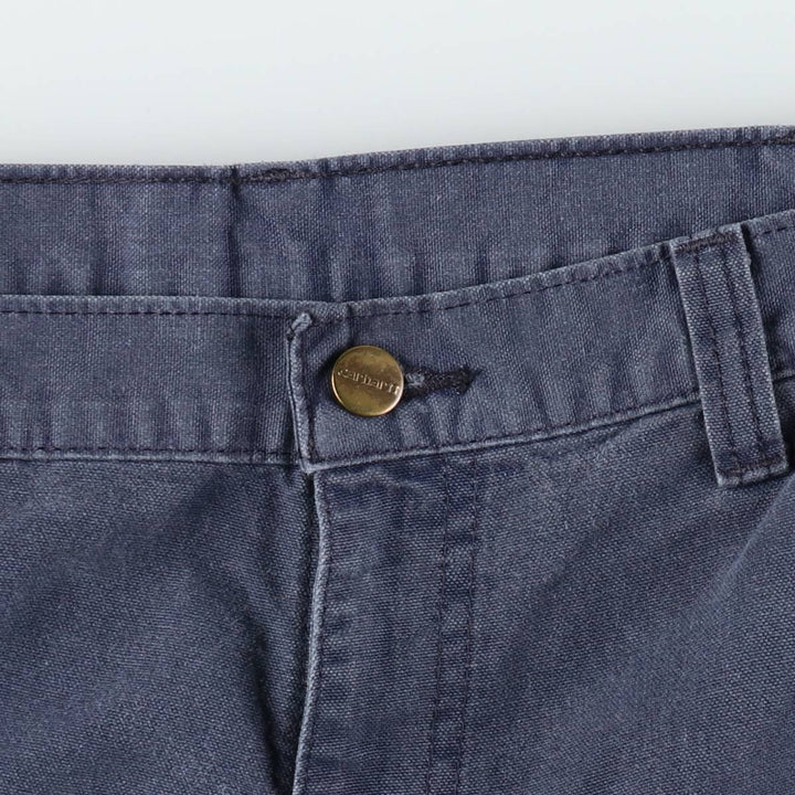 Carhartt Duck Work Pants, Men's, W35 equivalent unclear navy blue type Vintage Second Hand