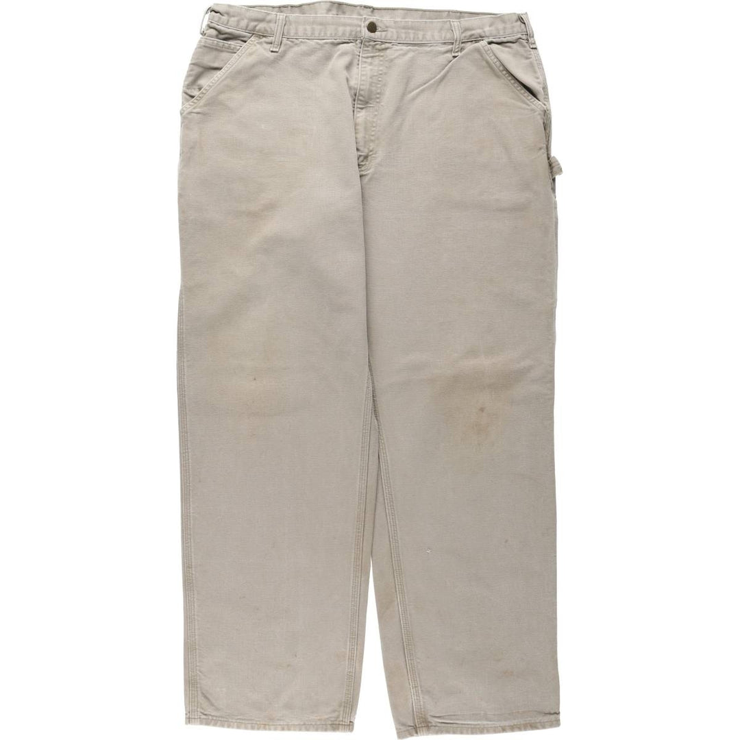 Big Size Carhartt Dungaree Fit Duck Painter Pants, Men's W41 equivalent. cotton Beige type Vintage Second Hand