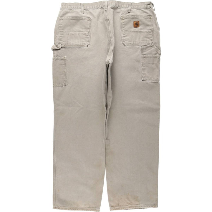 Big Size Carhartt Dungaree Fit Duck Painter Pants, Men's W41 equivalent. cotton Beige type Vintage Second Hand