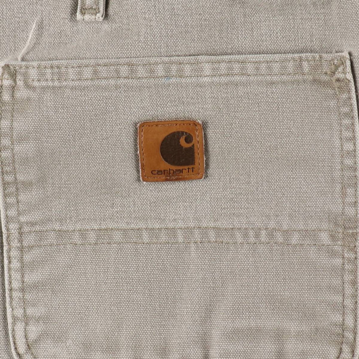 Big Size Carhartt Dungaree Fit Duck Painter Pants, Men's W41 equivalent. cotton Beige type Vintage Second Hand
