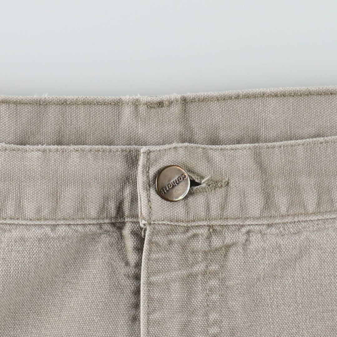 Big Size Carhartt Dungaree Fit Duck Painter Pants, Men's W41 equivalent. cotton Beige type Vintage Second Hand