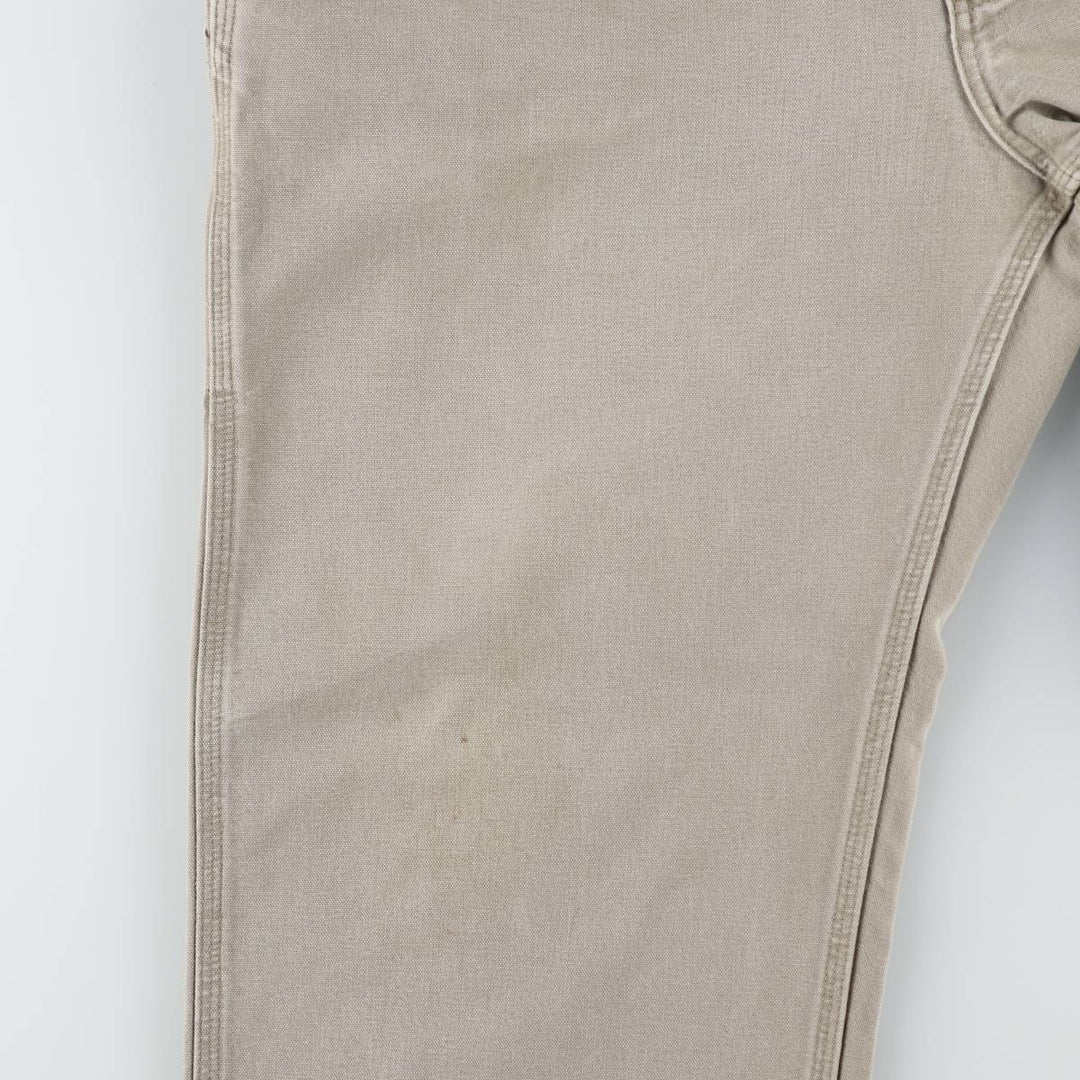 Big Size Carhartt Dungaree Fit Duck Painter Pants, Men's W41 equivalent. cotton Beige type Vintage Second Hand