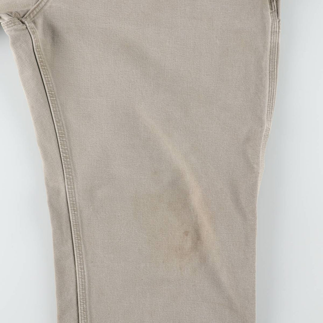 Big Size Carhartt Dungaree Fit Duck Painter Pants, Men's W41 equivalent. cotton Beige type Vintage Second Hand