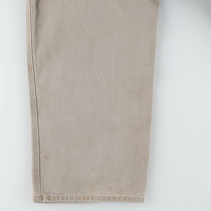 Big Size Carhartt Dungaree Fit Duck Painter Pants, Men's W41 equivalent. cotton Beige type Vintage Second Hand