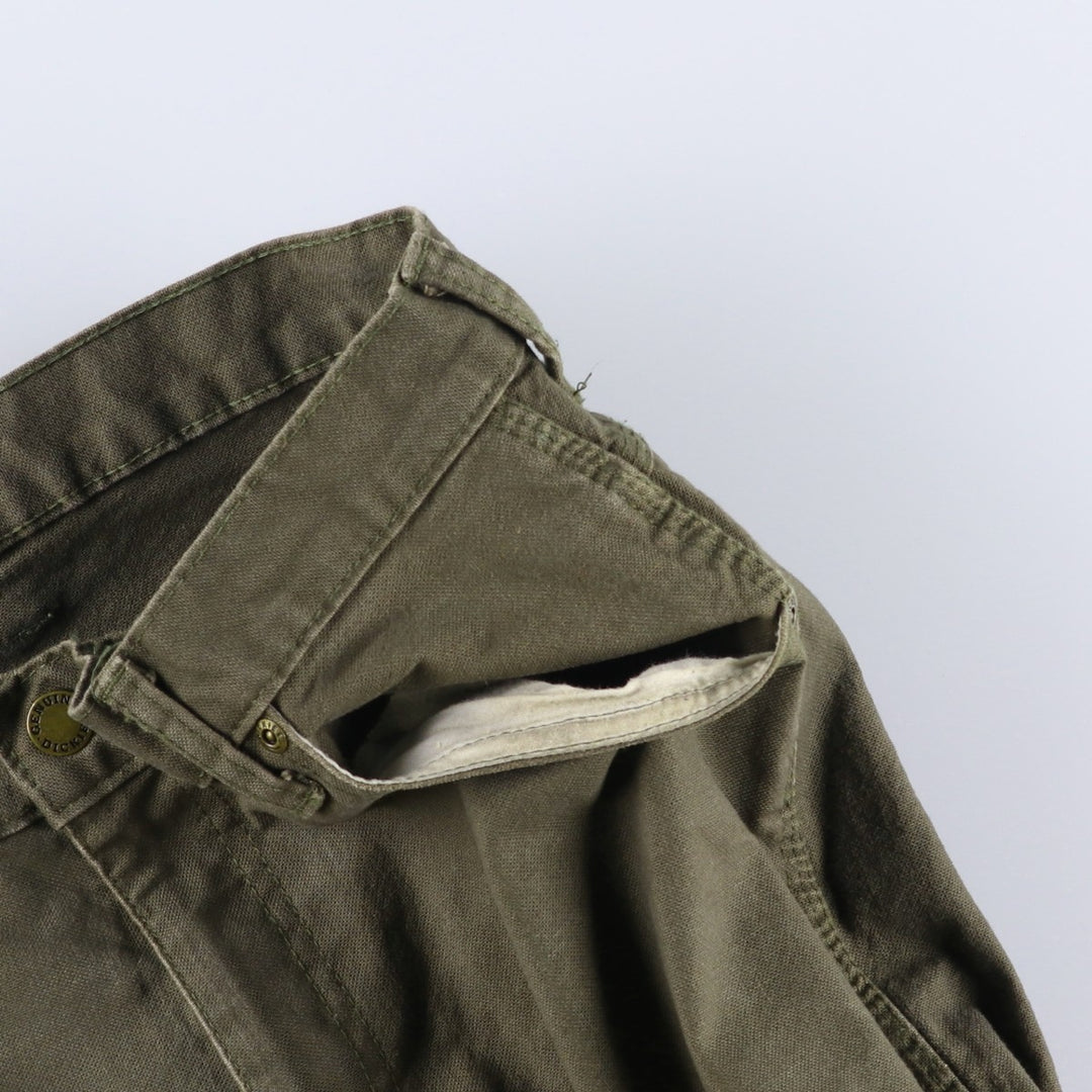 Dickies Duck Painter Pants Men's W34 equivalent cotton Khaki type Vintage Second Hand