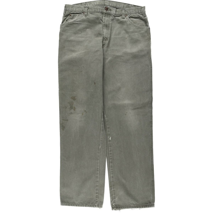 Dickies Duck Painter Pants Men's W37 cotton Khaki type Vintage Second Hand