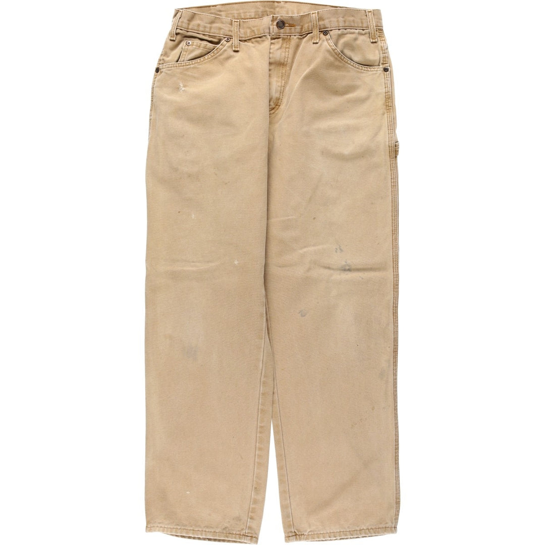 2000s- Dickies Regular Fit Duck Painter Pants, Men's W33 (approx.) cotton Beige type Vintage Second Hand