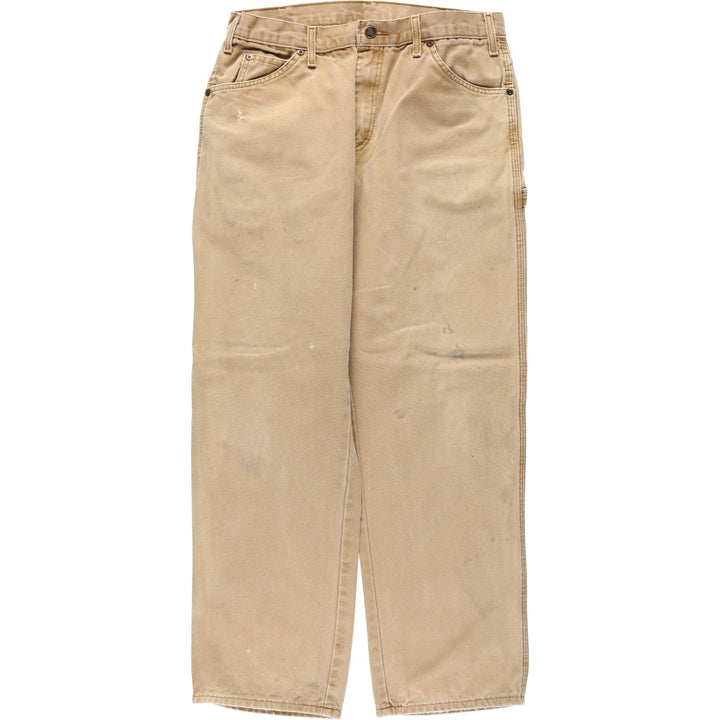 2000s- Dickies Regular Fit Duck Painter Pants, Men's W33 (approx.) cotton Beige type Vintage Second Hand