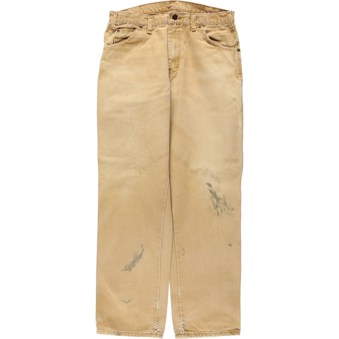 Dickies Duck Painter Pants Men's W33 equivalent cotton Beige type Vintage Second Hand