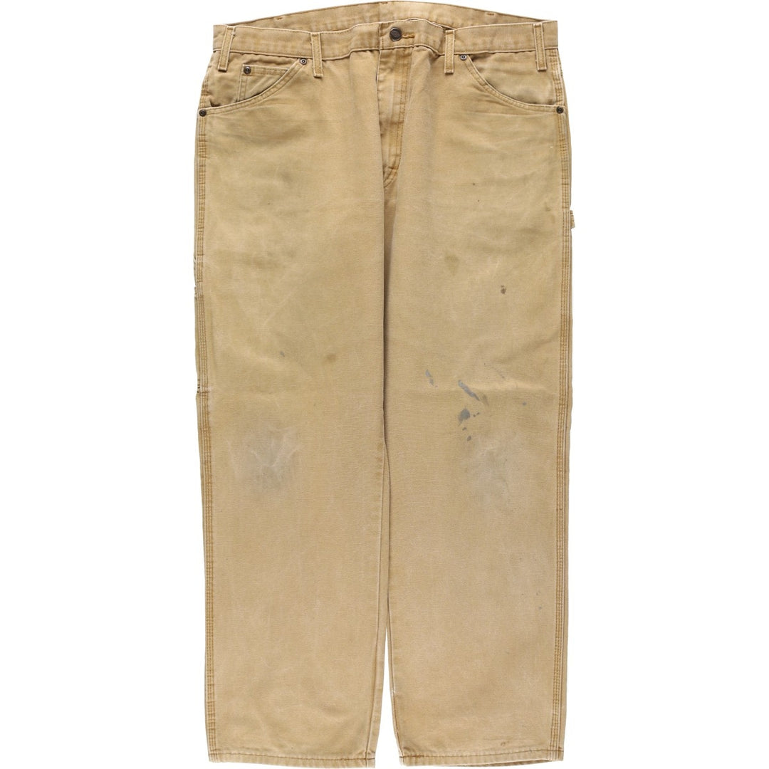 2000s- Dickies Regular Fit Duck Painter Pants, Men's W38 equivalent. cotton beige type brown Vintage Second Hand
