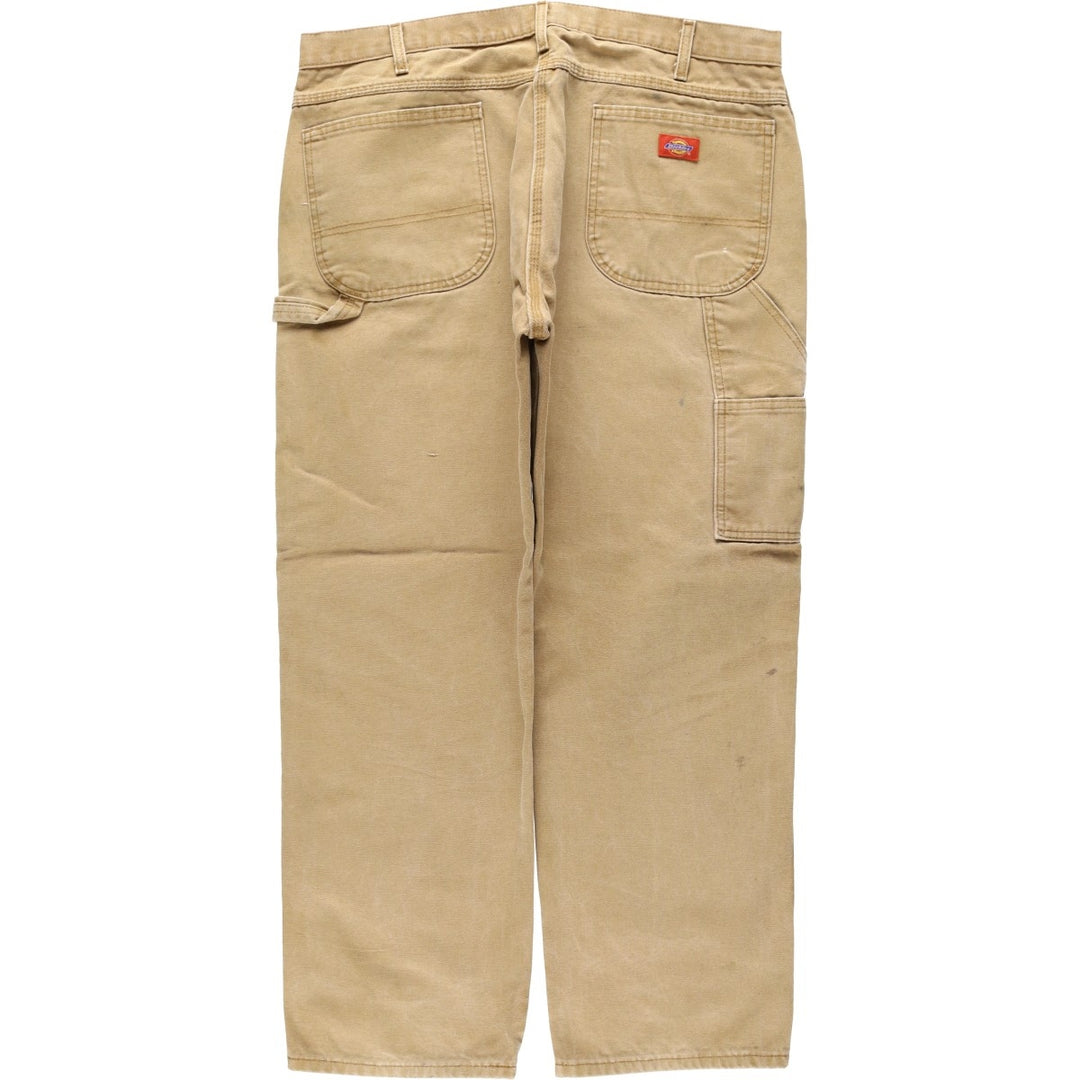 2000s- Dickies Regular Fit Duck Painter Pants, Men's W38 equivalent. cotton beige type brown Vintage Second Hand