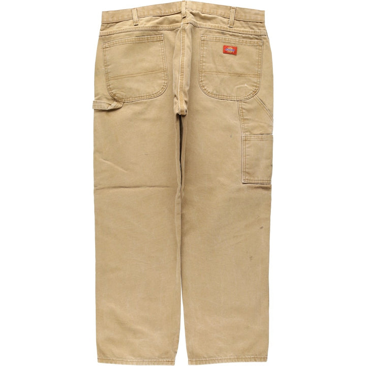 2000s- Dickies Regular Fit Duck Painter Pants, Men's W38 equivalent. cotton beige type brown Vintage Second Hand