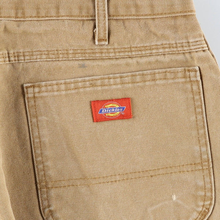 2000s- Dickies Regular Fit Duck Painter Pants, Men's W38 equivalent. cotton beige type brown Vintage Second Hand