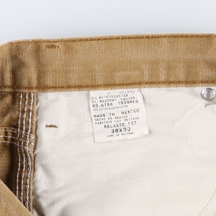 2000s- Dickies Regular Fit Duck Painter Pants, Men's W38 equivalent. cotton beige type brown Vintage Second Hand
