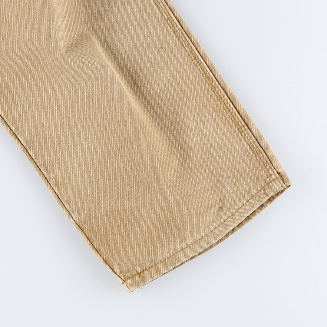 2000s- Dickies Regular Fit Duck Painter Pants, Men's W38 equivalent. cotton beige type brown Vintage Second Hand